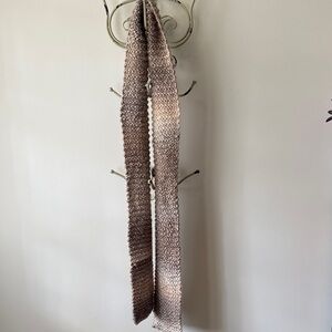 Chunky Tan Knit Scarf